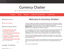 Tablet Screenshot of currencychatter.com